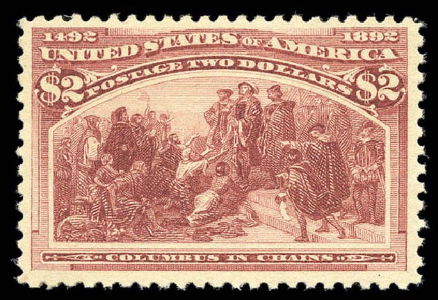 US Stamps Values Scott Catalog #242 - US$2.00 1893 Columbian Exposition. Matthew Bennett International, Sep 2010, Sale 331, Lot 594