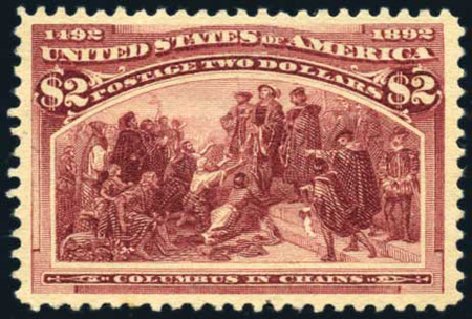 US Stamps Price Scott Catalogue #242 - US$2.00 1893 Columbian Exposition. Harmer-Schau Auction Galleries, Feb 2009, Sale 80, Lot 1214