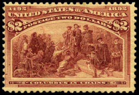 US Stamps Prices Scott Cat. #242: US$2.00 1893 Columbian Exposition. Harmer-Schau Auction Galleries, Feb 2012, Sale 92, Lot 1004