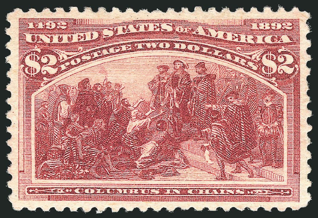 US Stamp Prices Scott Catalogue 242: 1893 US$2.00 Columbian Exposition. Robert Siegel Auction Galleries, May 2013, Sale 1044, Lot 194