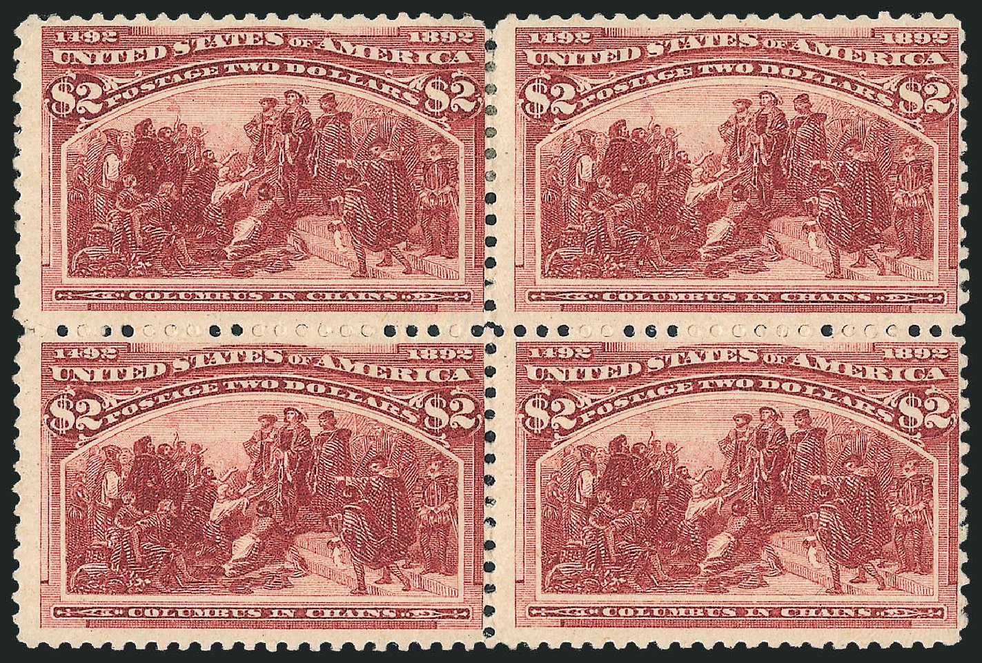 Prices of US Stamps Scott Catalog 242 - 1893 US$2.00 Columbian Exposition. Robert Siegel Auction Galleries, Dec 2008, Sale 967, Lot 4404