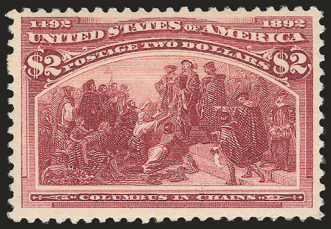 Prices of US Stamp Scott Catalog #242: US$2.00 1893 Columbian Exposition. Robert Siegel Auction Galleries, Sep 2009, Sale 976, Lot 1704