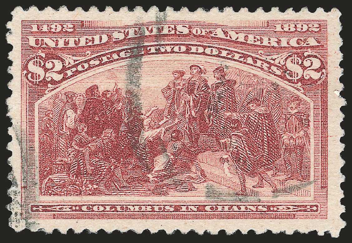 Costs of US Stamps Scott Catalog # 242: US$2.00 1893 Columbian Exposition. Robert Siegel Auction Galleries, Jun 2010, Sale 992, Lot 2324