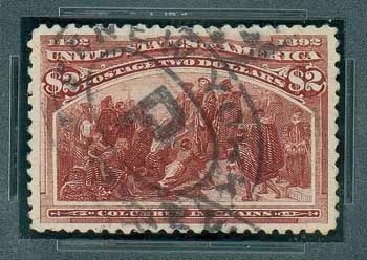 US Stamps Value Scott Cat. # 242 - US$2.00 1893 Columbian Exposition. Matthew Bennett International, Oct 2007, Sale 322, Lot 2095