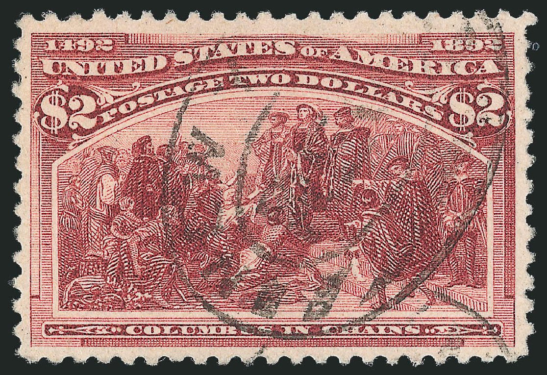 US Stamps Prices Scott Catalog #242 - US$2.00 1893 Columbian Exposition. Robert Siegel Auction Galleries, Oct 2011, Sale 1014, Lot 1545