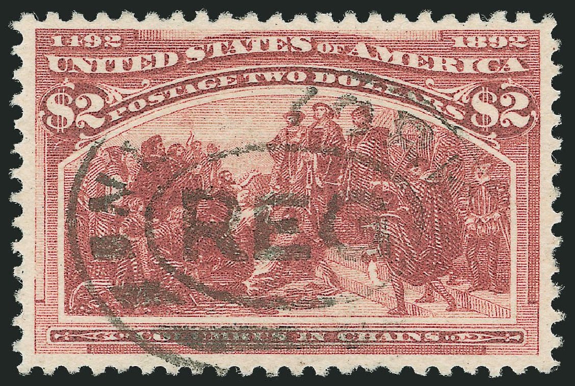 US Stamps Prices Scott Cat. # 242 - 1893 US$2.00 Columbian Exposition. Robert Siegel Auction Galleries, Sep 2014, Sale 1078, Lot 365