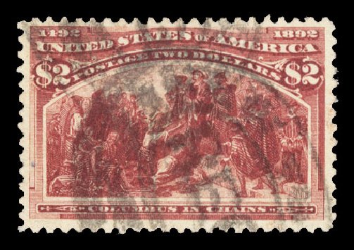 Costs of US Stamp Scott Catalog 242 - US$2.00 1893 Columbian Exposition. Cherrystone Auctions, Jun 2014, Sale 201406, Lot 82