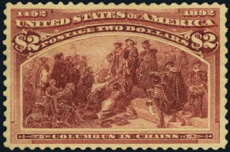 Value of US Stamp Scott Catalogue #242 - US$2.00 1893 Columbian Exposition. Harmer-Schau Auction Galleries, Oct 2011, Sale 91, Lot 232