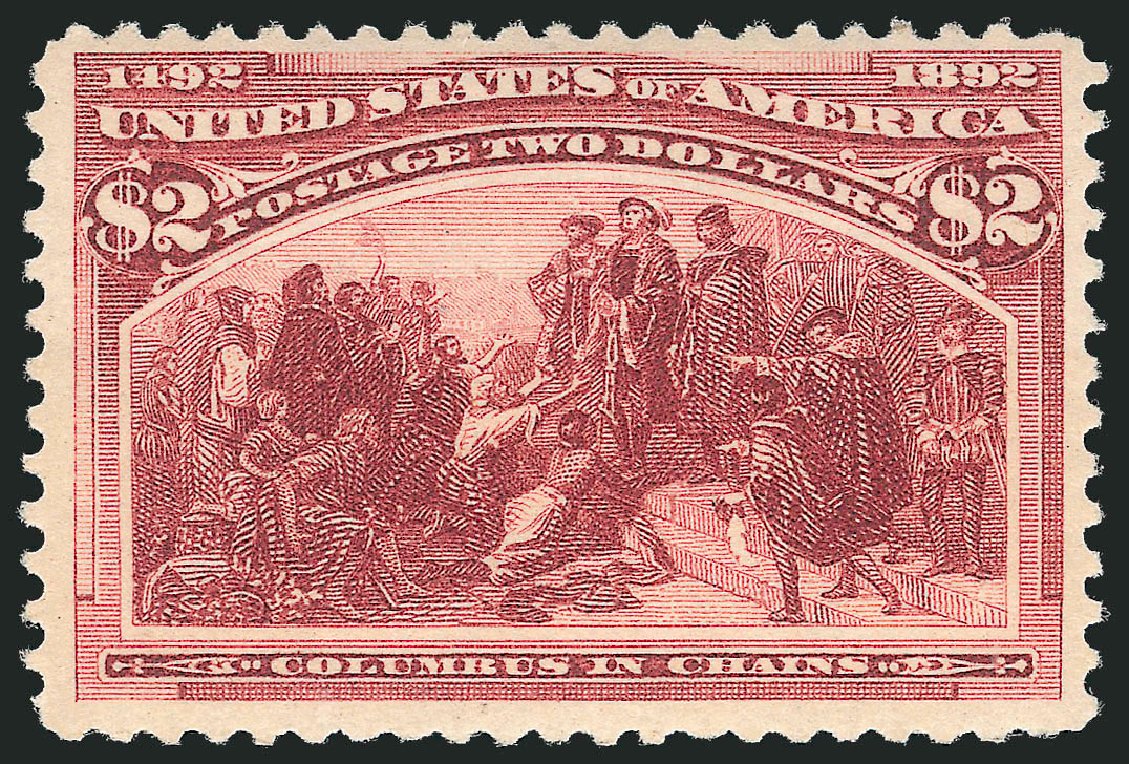 US Stamp Value Scott Catalogue # 242: US$2.00 1893 Columbian Exposition. Robert Siegel Auction Galleries, Oct 2011, Sale 1014, Lot 1542