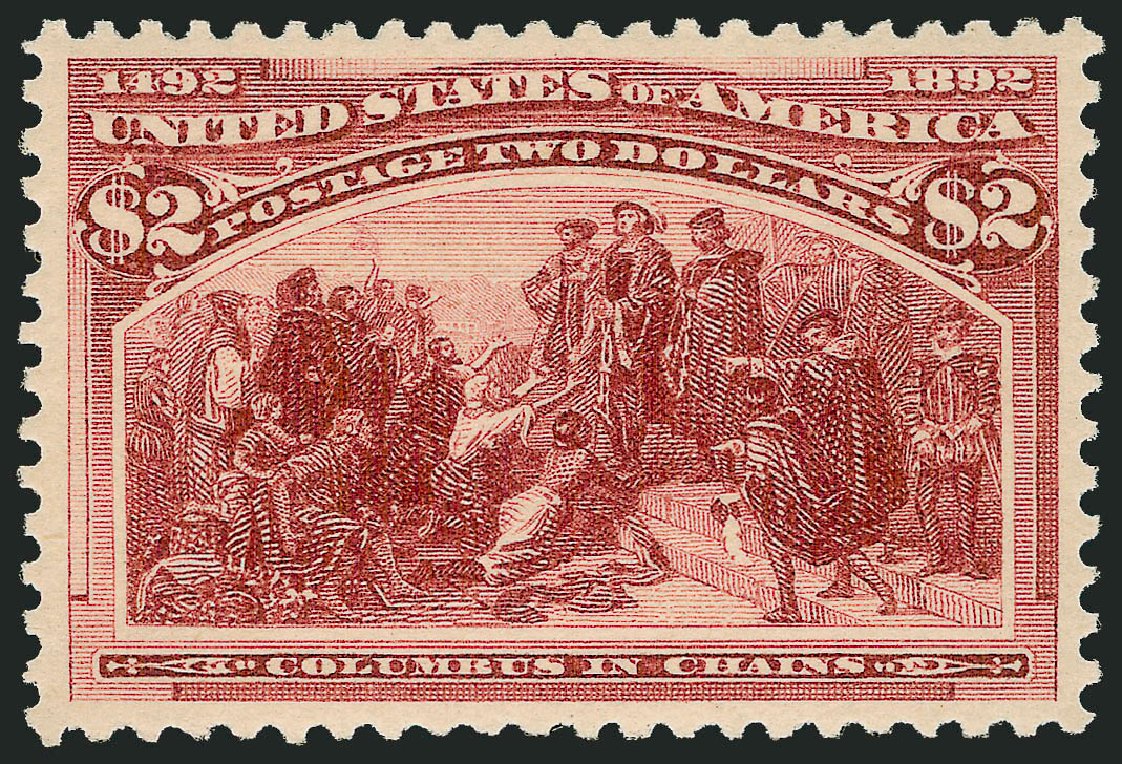 Cost of US Stamps Scott Catalogue # 242 - 1893 US$2.00 Columbian Exposition. Robert Siegel Auction Galleries, Jun 2012, Sale 1025, Lot 182