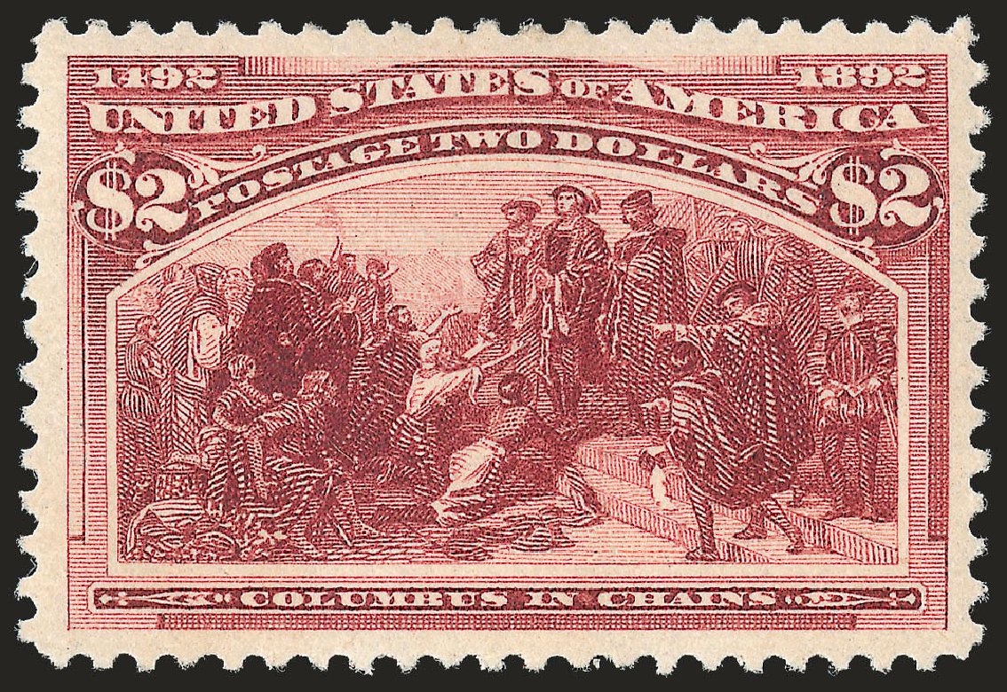 Cost of US Stamps Scott # 242 - 1893 US$2.00 Columbian Exposition. Robert Siegel Auction Galleries, Dec 2009, Sale 982, Lot 5582