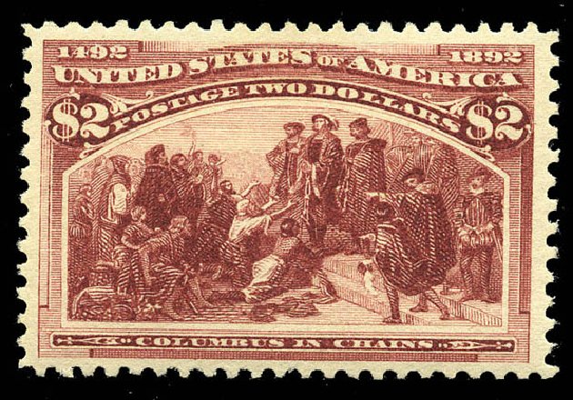 Prices of US Stamps Scott Cat. 242 - US$2.00 1893 Columbian Exposition. Matthew Bennett International, May 2014, Sale 350, Lot 363