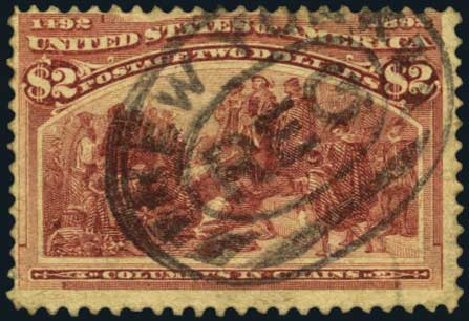 US Stamps Price Scott Catalogue #242: 1893 US$2.00 Columbian Exposition. Harmer-Schau Auction Galleries, Oct 2011, Sale 91, Lot 233
