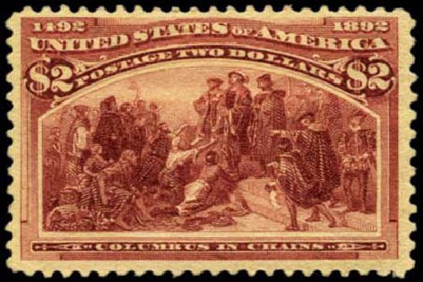 Values of US Stamp Scott Catalogue #242: US$2.00 1893 Columbian Exposition. Harmer-Schau Auction Galleries, Feb 2012, Sale 92, Lot 1003