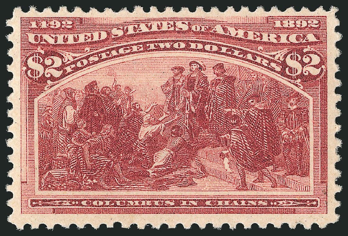 Prices of US Stamps Scott Cat. # 242: 1893 US$2.00 Columbian Exposition. Robert Siegel Auction Galleries, Sep 2014, Sale 1078, Lot 363