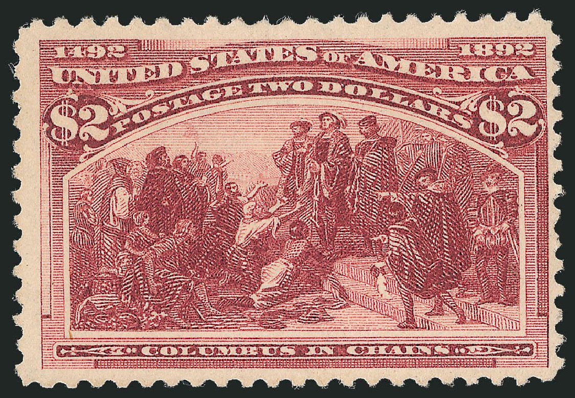 Prices of US Stamps Scott Cat. 242: 1893 US$2.00 Columbian Exposition. Robert Siegel Auction Galleries, Sep 2009, Sale 976, Lot 1703