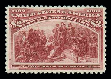 Values of US Stamp Scott 242 - US$2.00 1893 Columbian Exposition. Matthew Bennett International, Dec 2007, Sale 324, Lot 1146