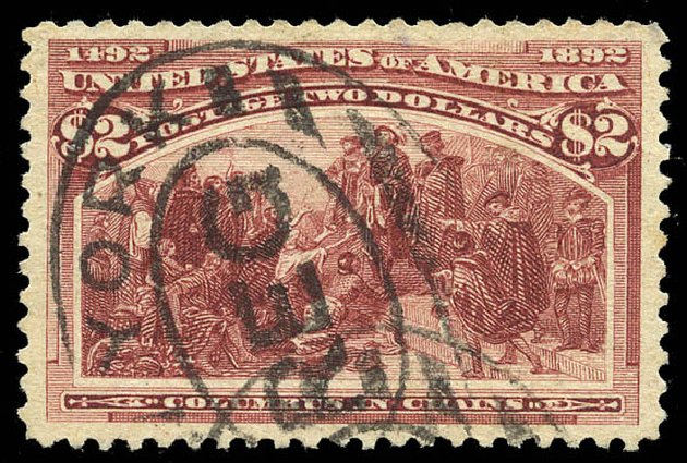 Price of US Stamp Scott # 242: US$2.00 1893 Columbian Exposition. Matthew Bennett International, May 2014, Sale 350, Lot 366