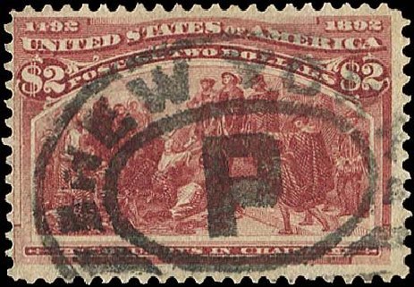 US Stamps Values Scott Catalog 242: US$2.00 1893 Columbian Exposition. Regency-Superior, Nov 2014, Sale 108, Lot 476