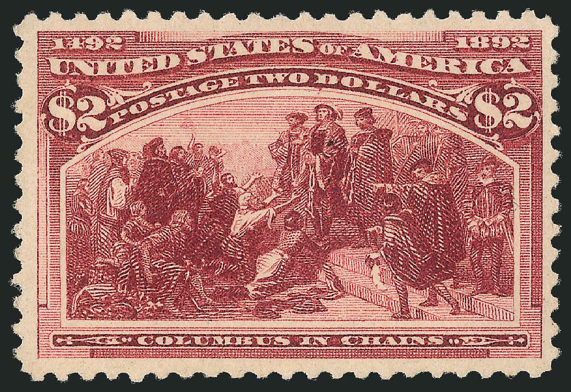 Value of US Stamps Scott Cat. 242 - 1893 US$2.00 Columbian Exposition. Robert Siegel Auction Galleries, Oct 2011, Sale 1014, Lot 1536