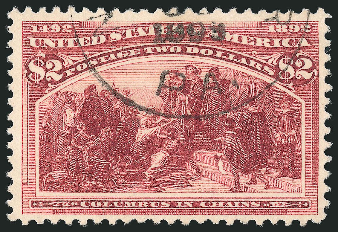US Stamp Value Scott Cat. # 242: US$2.00 1893 Columbian Exposition. Robert Siegel Auction Galleries, Oct 2011, Sale 1014, Lot 1546