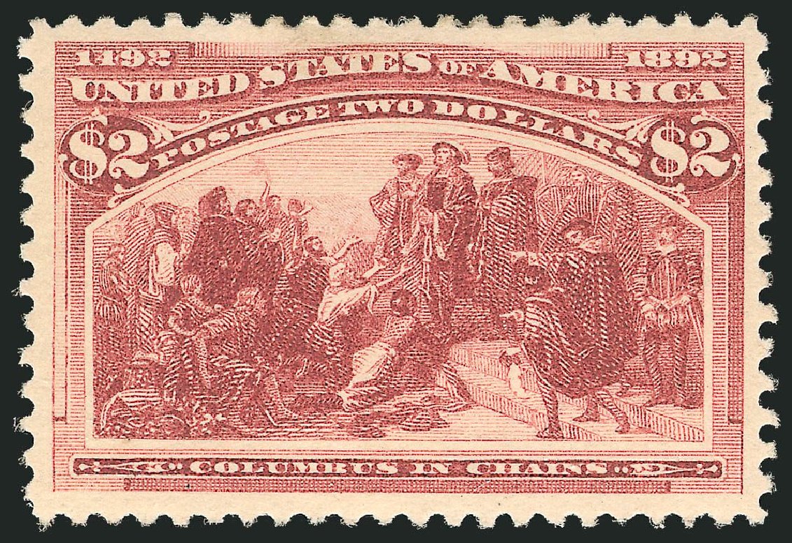 US Stamps Prices Scott Catalog #242: US$2.00 1893 Columbian Exposition. Robert Siegel Auction Galleries, Jul 2013, Sale 1050, Lot 376