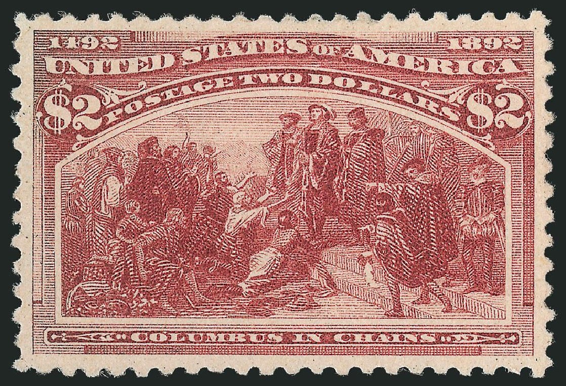 US Stamps Values Scott # 242 - US$2.00 1893 Columbian Exposition. Robert Siegel Auction Galleries, Nov 2013, Sale 1061, Lot 3716