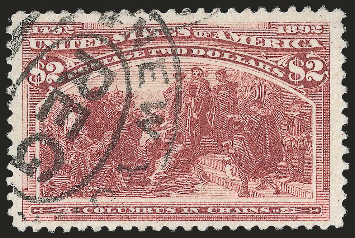 Prices of US Stamp Scott Catalogue # 242: 1893 US$2.00 Columbian Exposition. Robert Siegel Auction Galleries, Sep 2009, Sale 976, Lot 1706
