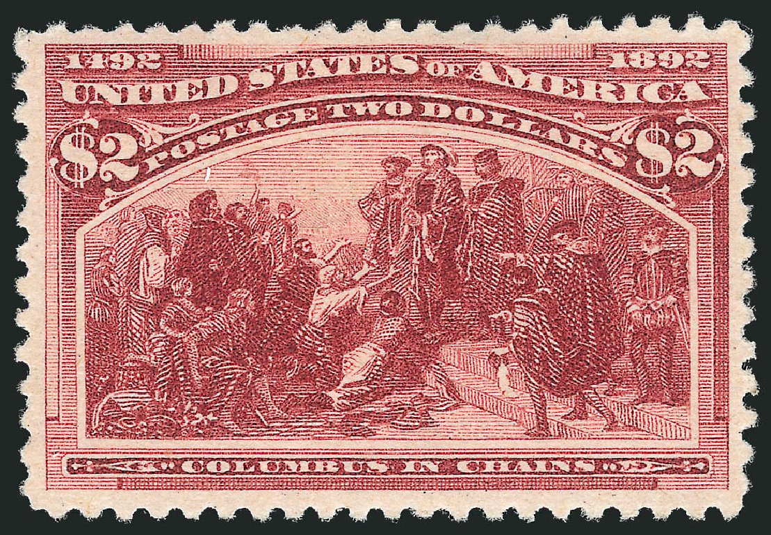 Cost of US Stamp Scott Cat. 242: US$2.00 1893 Columbian Exposition. Robert Siegel Auction Galleries, Oct 2010, Sale 997, Lot 5706