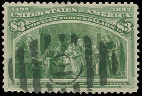 Price of US Stamp Scott 243 - 1893 US$3.00 Columbian Exposition. H.R. Harmer, Jun 2015, Sale 3007, Lot 3257