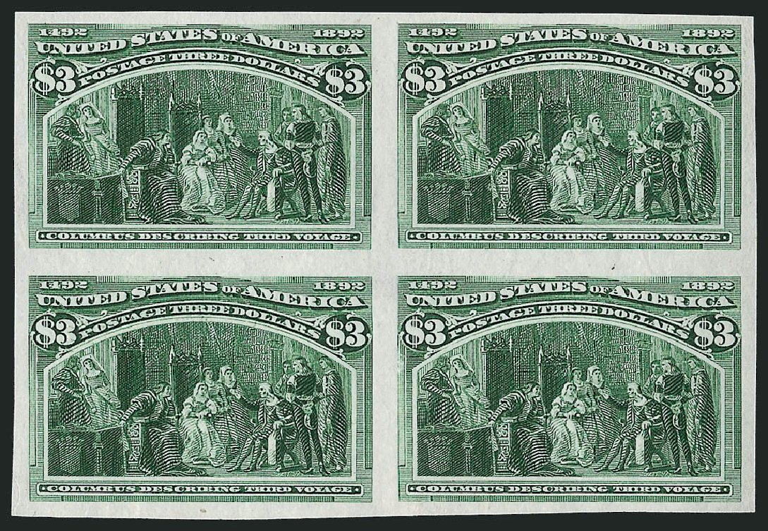 Prices of US Stamp Scott Catalog # 243 - US$3.00 1893 Columbian Exposition. Robert Siegel Auction Galleries, Dec 2012, Sale 1037, Lot 1214