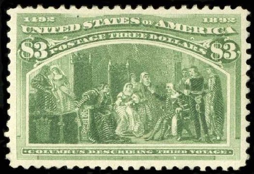 US Stamps Price Scott Catalog 243: 1893 US$3.00 Columbian Exposition. Spink Shreves Galleries, Jul 2015, Sale 151, Lot 195