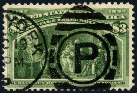 Price of US Stamp Scott Cat. # 243 - US$3.00 1893 Columbian Exposition. Harmer-Schau Auction Galleries, May 2013, Sale 97, Lot 352