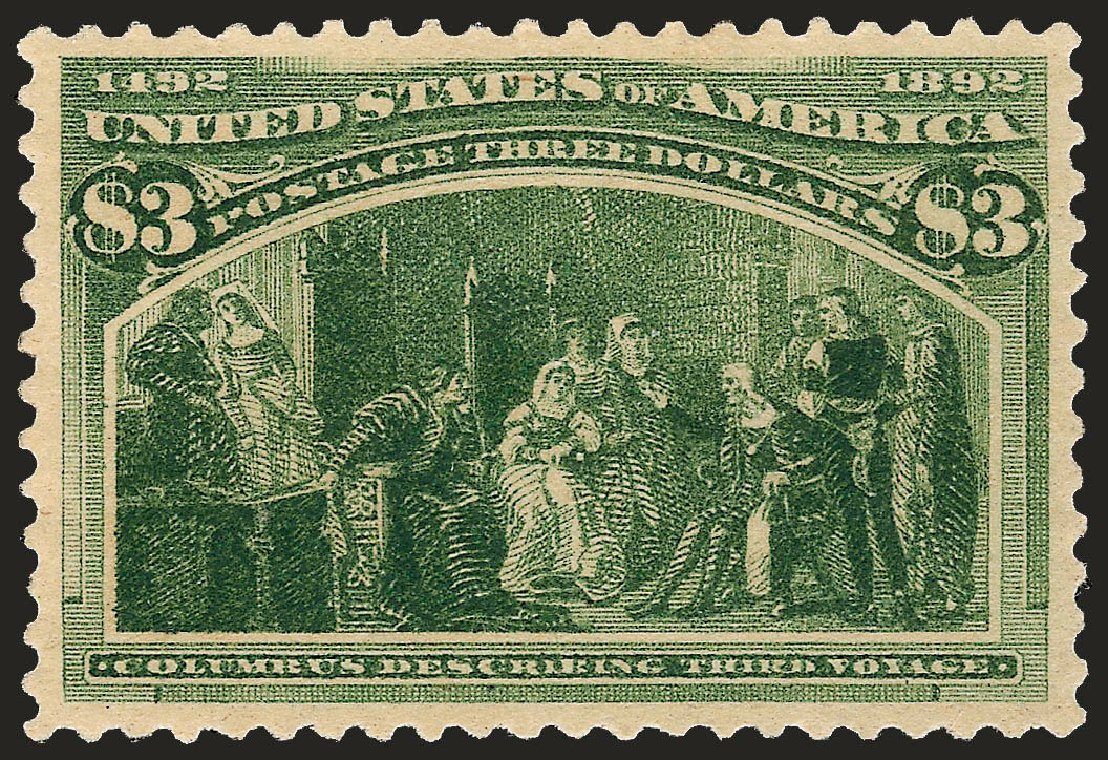 Price of US Stamp Scott 243: 1893 US$3.00 Columbian Exposition. Robert Siegel Auction Galleries, Sep 2008, Sale 962, Lot 2522