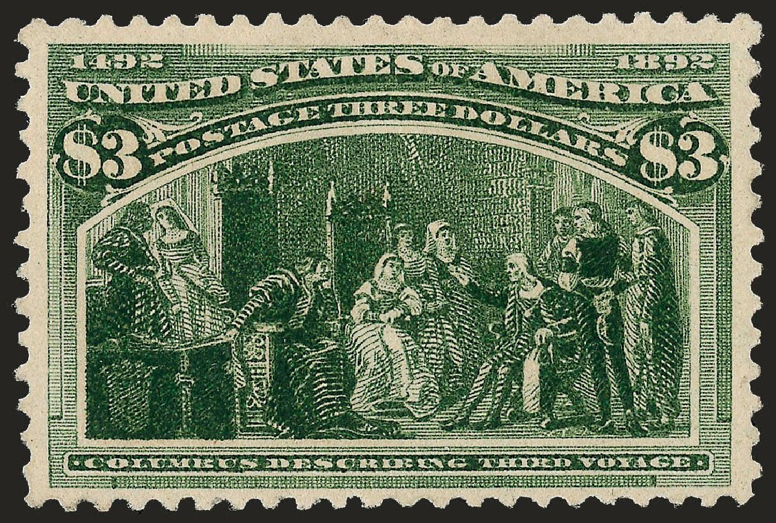 US Stamps Price Scott Catalog # 243: US$3.00 1893 Columbian Exposition. Robert Siegel Auction Galleries, Jun 2009, Sale 975, Lot 1542