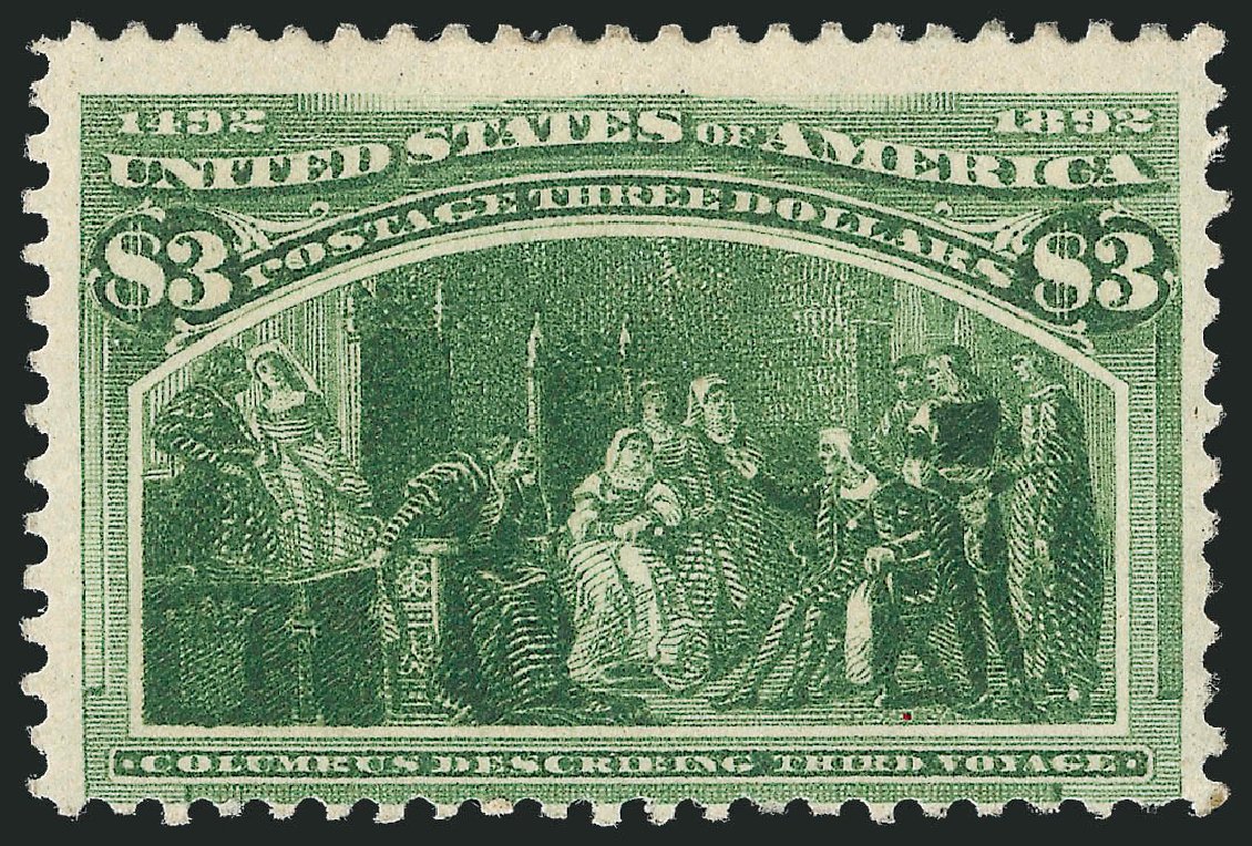 US Stamps Value Scott # 243 - 1893 US$3.00 Columbian Exposition. Robert Siegel Auction Galleries, Oct 2010, Sale 997, Lot 5712