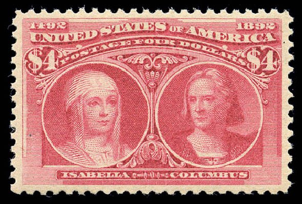 Price of US Stamps Scott Catalog # 244: 1893 US$4.00 Columbian Exposition. Matthew Bennett International, Sep 2010, Sale 332, Lot 2047