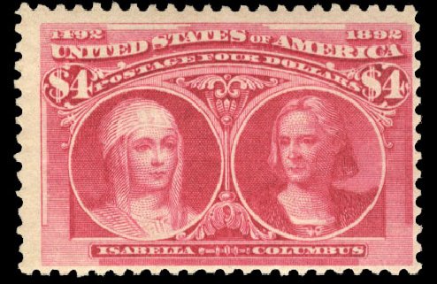 Price of US Stamp Scott Catalog # 244 - 1893 US$4.00 Columbian Exposition. Cherrystone Auctions, Mar 2010, Sale 201003, Lot 147