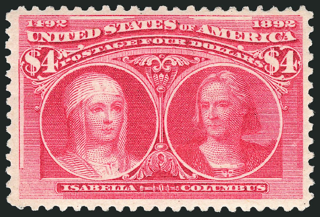Values of US Stamps Scott # 244: US$4.00 1893 Columbian Exposition. Robert Siegel Auction Galleries, Mar 2011, Sale 1007, Lot 2449