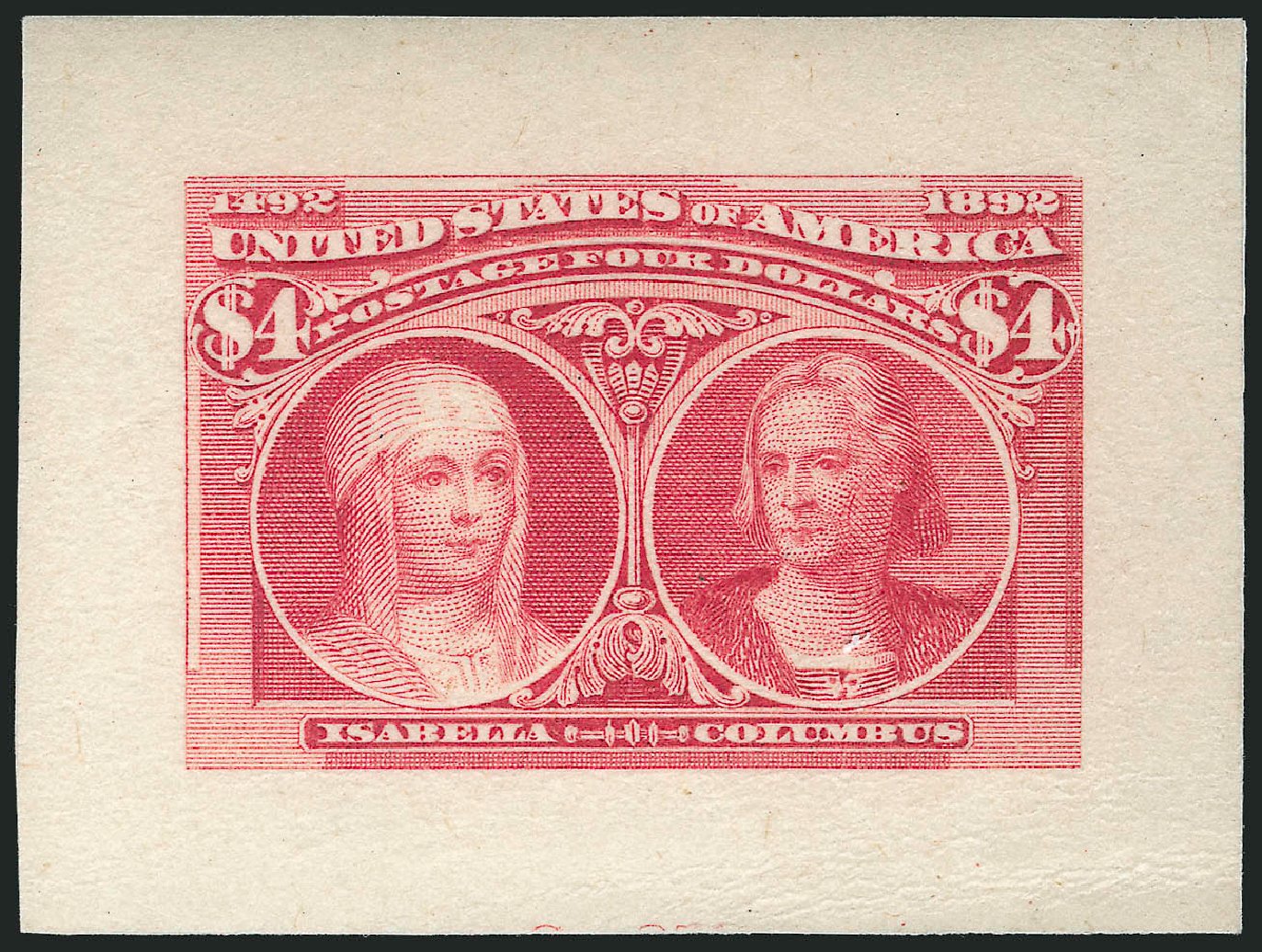 Price of US Stamps Scott Catalogue #244 - 1893 US$4.00 Columbian Exposition. Robert Siegel Auction Galleries, Oct 2014, Sale 1082, Lot 149