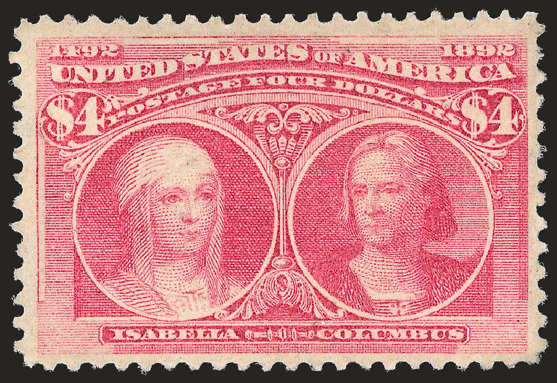 Prices of US Stamps Scott Catalogue 244: US$4.00 1893 Columbian Exposition. Robert Siegel Auction Galleries, Apr 2010, Sale 984, Lot 609