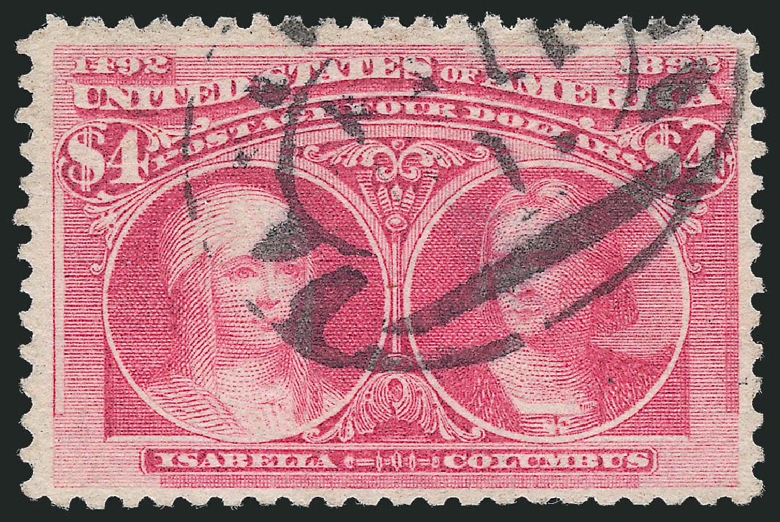 Price of US Stamps Scott Cat. 244 - US$4.00 1893 Columbian Exposition. Robert Siegel Auction Galleries, Oct 2010, Sale 997, Lot 5729