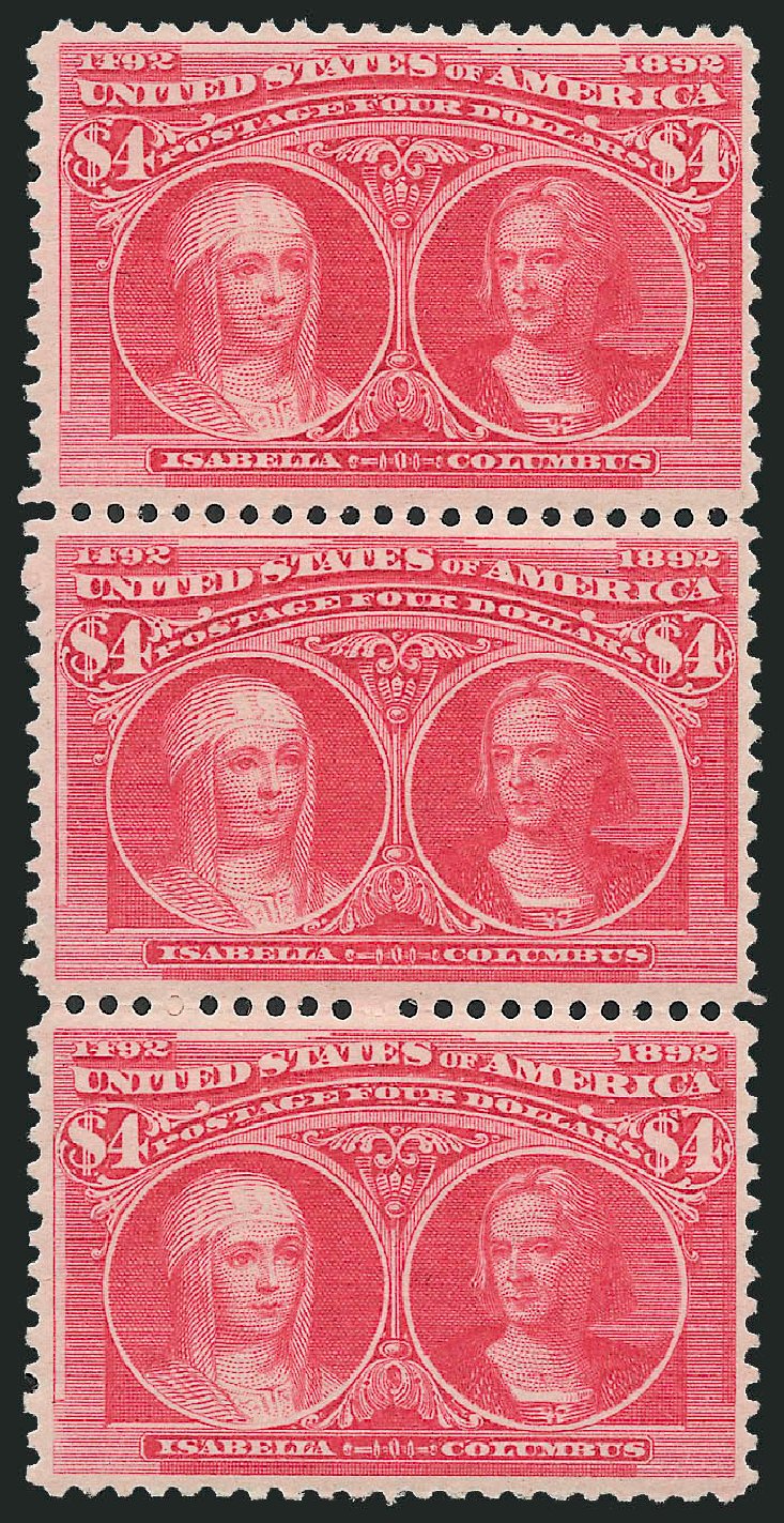 US Stamps Prices Scott Catalog #244 - 1893 US$4.00 Columbian Exposition. Robert Siegel Auction Galleries, Jun 2012, Sale 1025, Lot 191