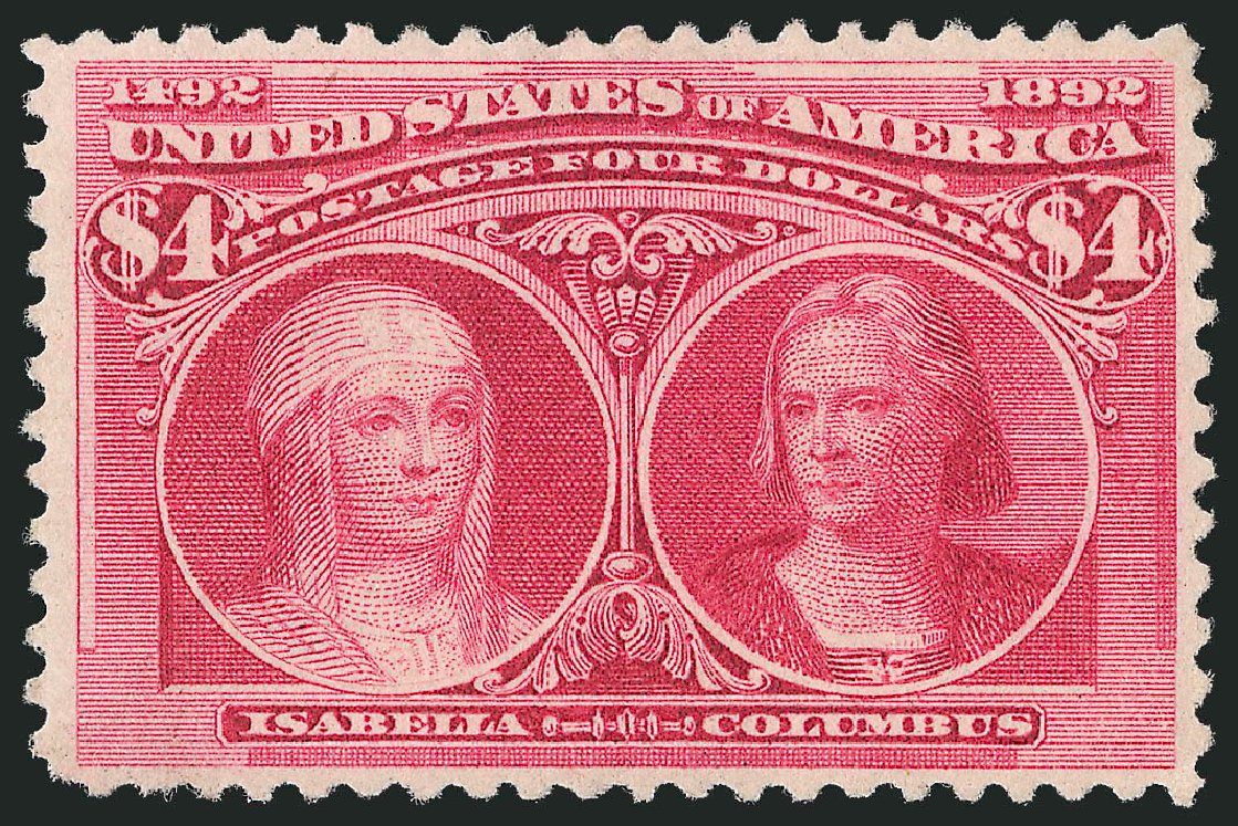 US Stamps Price Scott Catalog #244: US$4.00 1893 Columbian Exposition. Robert Siegel Auction Galleries, Sep 2009, Sale 976, Lot 1714