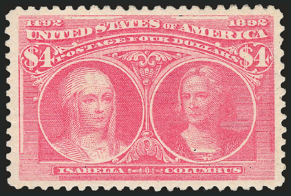 US Stamps Price Scott Catalogue #244: US$4.00 1893 Columbian Exposition. Robert Siegel Auction Galleries, Feb 2010, Sale 983, Lot 152