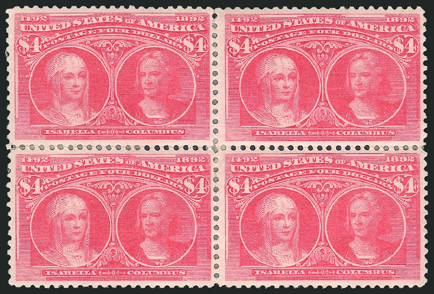 Prices of US Stamp Scott 244: 1893 US$4.00 Columbian Exposition. Robert Siegel Auction Galleries, Mar 2013, Sale 1040, Lot 1553