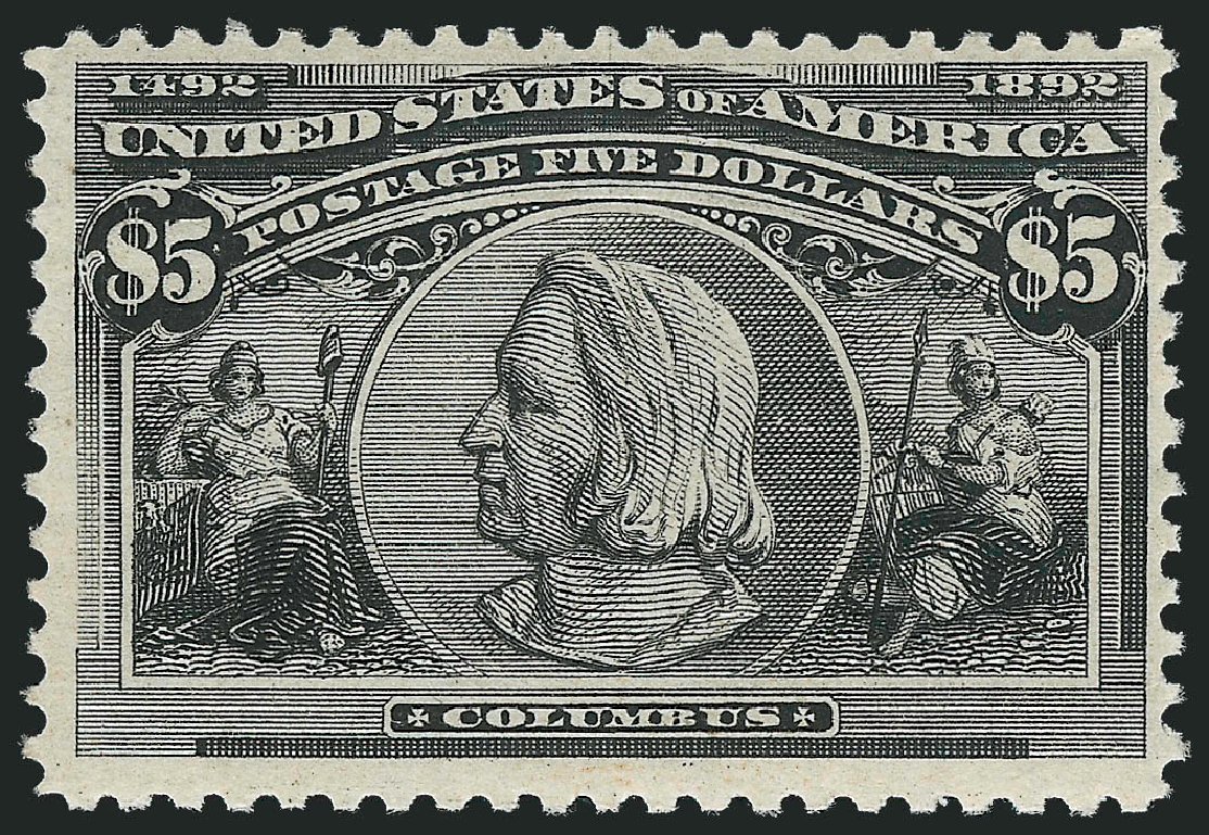 Prices of US Stamps Scott # 245 - 1893 US$5.00 Columbian Exposition. Robert Siegel Auction Galleries, Oct 2011, Sale 1014, Lot 1567