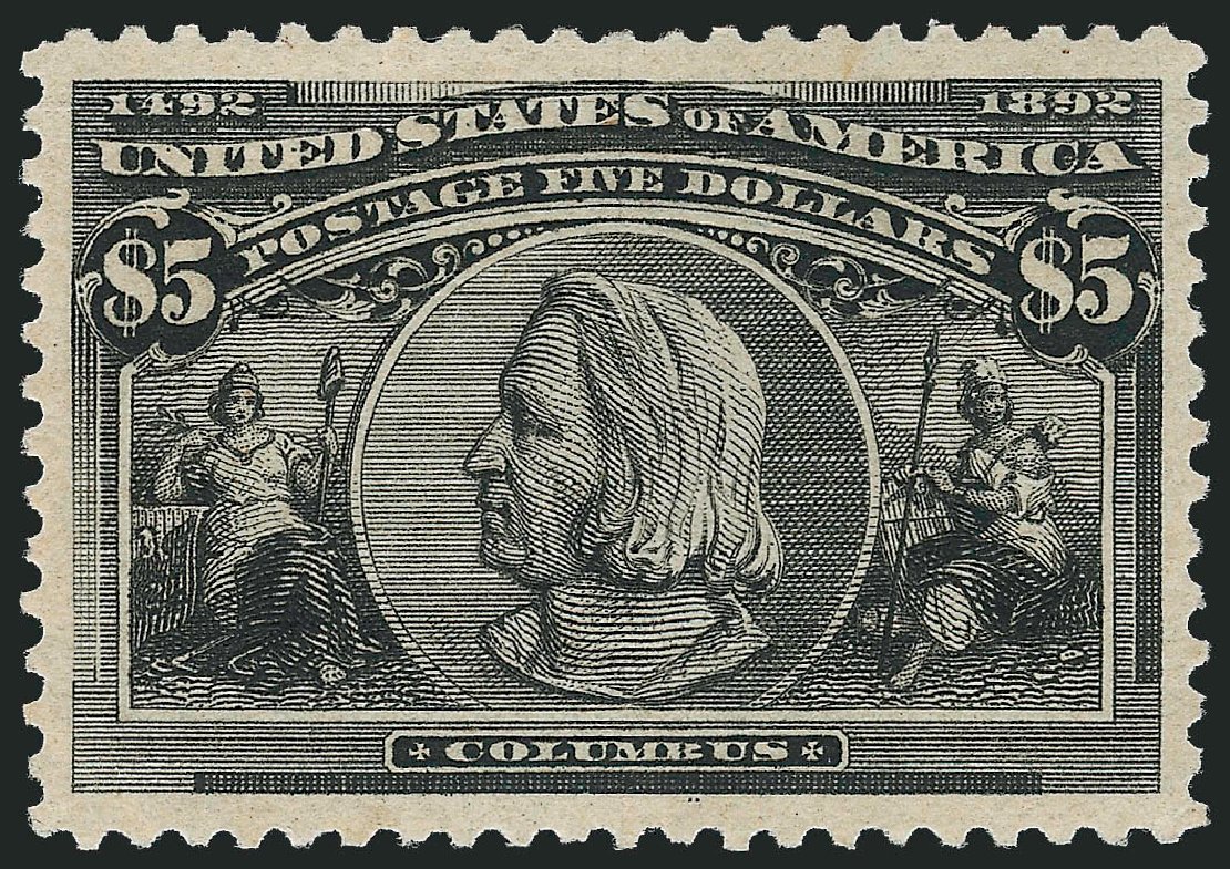 Cost of US Stamp Scott #245 - US$5.00 1893 Columbian Exposition. Robert Siegel Auction Galleries, Jun 2011, Sale 1011, Lot 608
