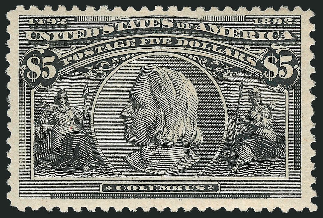 Prices of US Stamps Scott #245 - 1893 US$5.00 Columbian Exposition. Robert Siegel Auction Galleries, Mar 2011, Sale 1007, Lot 2460