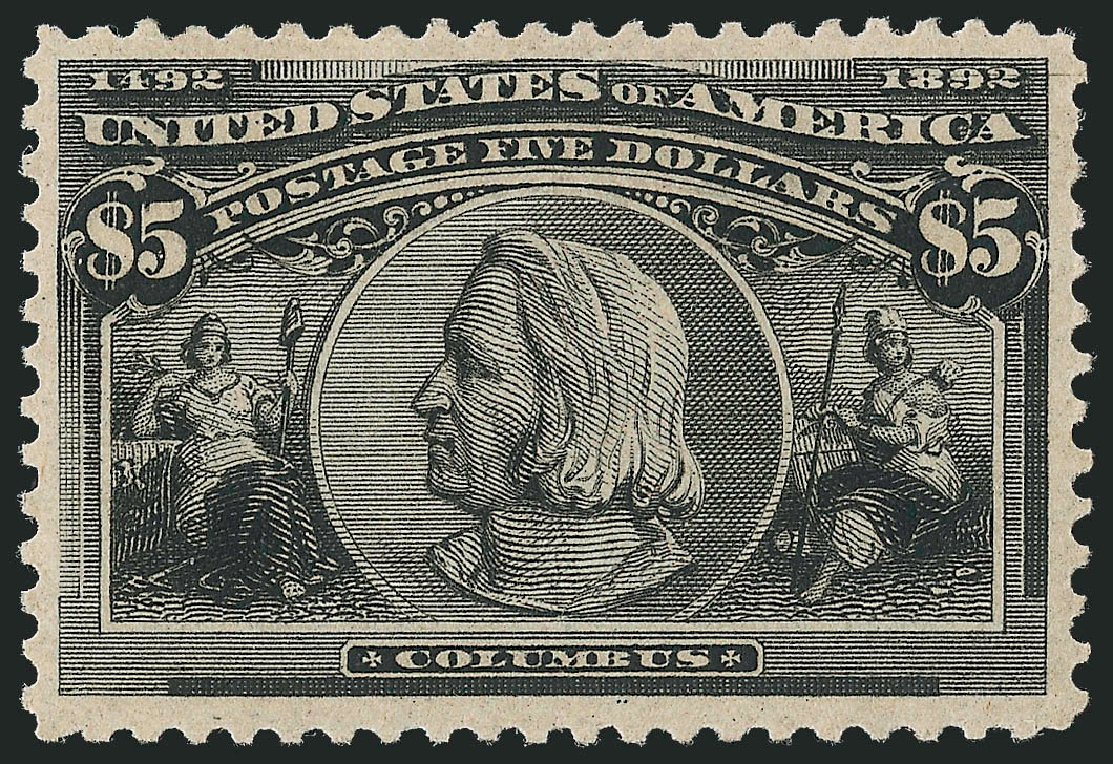 US Stamps Price Scott Catalog #245 - US$5.00 1893 Columbian Exposition. Robert Siegel Auction Galleries, Oct 2010, Sale 997, Lot 5731